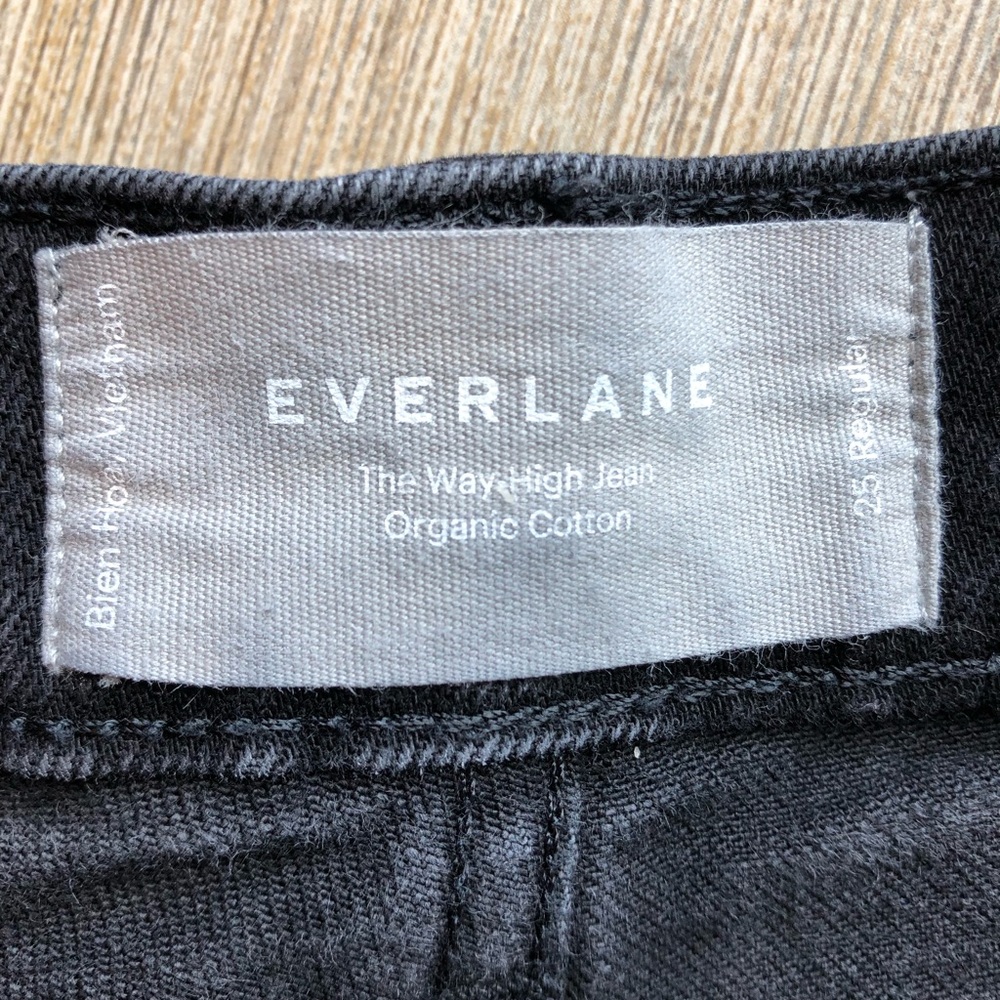 Everlane Black High-Rise Straight Jeans